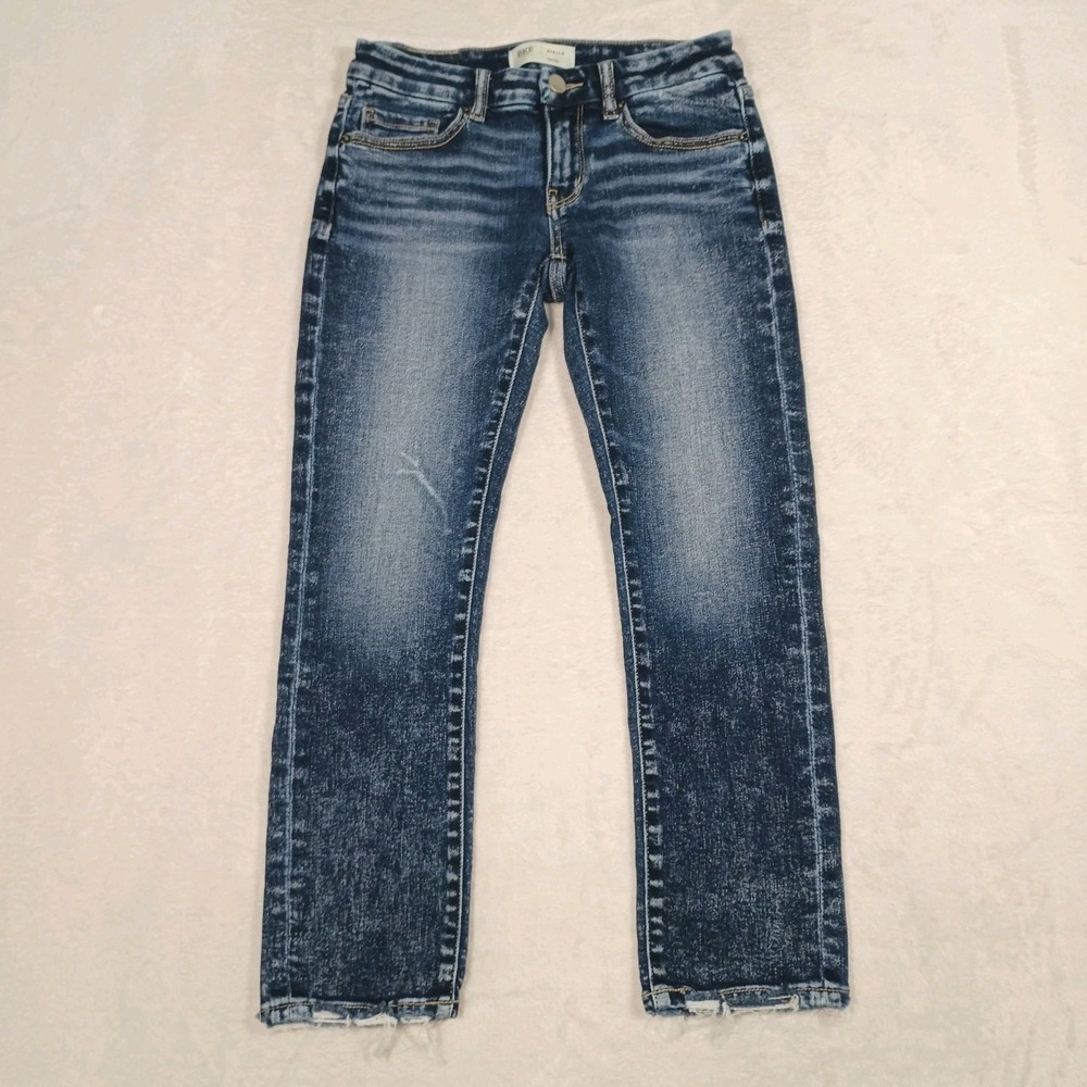 BKE Stella Jeans Women's Size 25 Slim Fit Low Rise Stretch Dark Wash Denim 27x25